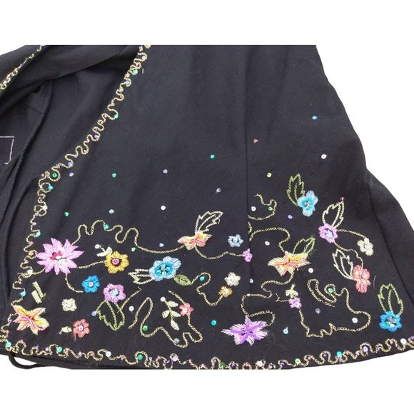 I.C.E Women's Linen Blend Floral Blazer 12 - Picture 10 of 11